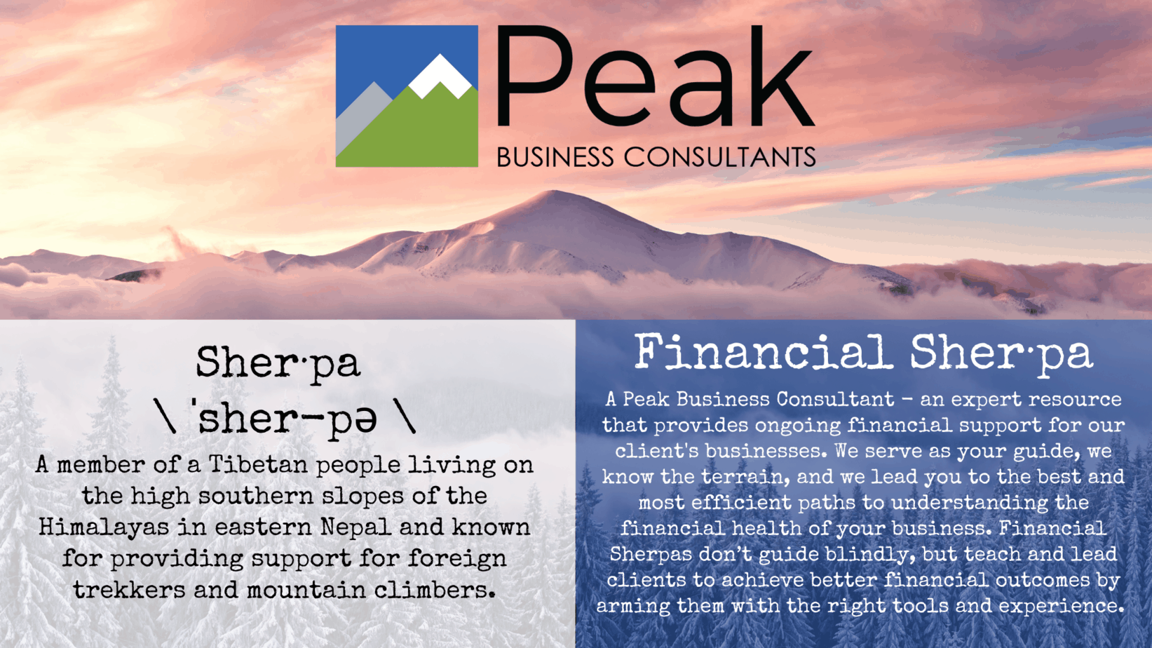 Peak Business Consultants Financial Sherpas
